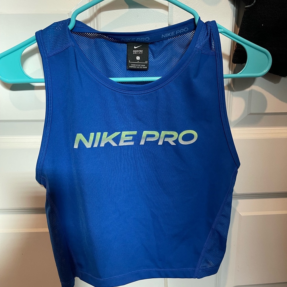 Nike Pro Royal Blue Sleeveless Top